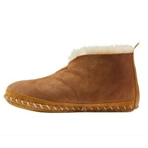 L.L.Bean Women's Wicked Good Shearling Suede Slippers Sz 6M